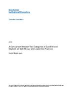A comparison between two categories of dual-enrolled students on self-efficacy and leadership practices